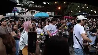 Over October performing their hit song 