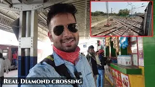 Howrah Mumbai Mail Sleeper Journey crossing Rarest Diamond crossing
