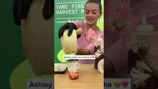 part 1 | nami matcha popup in LA & met Ashley herself!! ⭐️🍵🍓🫶 #namimatcha #matchalatte