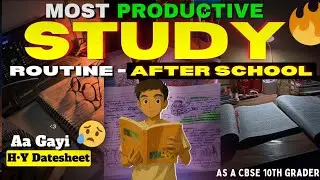 My Most productive After school 🤯 Study Routine 📚