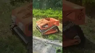caterpillar wireless radio control lawn mulcher buy online #farming #machinerychannel #mower
