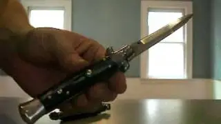 AKC 9 Inch Dark Horn Italian Stiletto Switchblade Kit