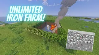 Unlimited Iron In Bedrock! Easy iron Farm Tutorial (2025)
