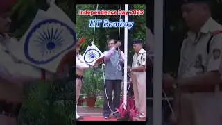 Independence Day flag hoisting by IIT Bombay director #iitbombay #independenceday #15august #viral