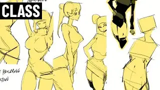 【Уроки рисования】Изучаем женские фигуры