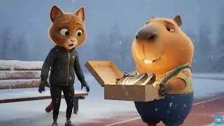 🐾❄️ Milo to the Rescue! New Running Shoes Save Pussy Cat from the Snow ❄️👟 #youtubeshorts #comedy