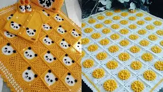 CREATIVE AND PROFITABLE CROCHET EMBROIDERY HANDMADE BABY BLANKETS PATTERN DIY PROJECTS