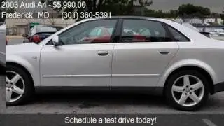 2003 Audi A4 3.0 quattro AWD 4dr Sedan for sale in Frederick
