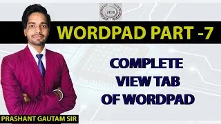 COMPLETE VIEW TAB IN WORDPAD