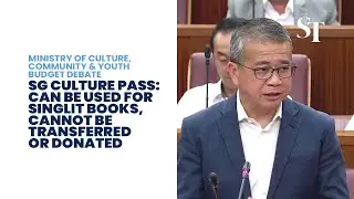 MCCY on SG Culture Pass: Can be used for SingLit books, non-transferable and cannot be donated