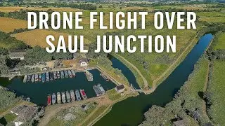 Drone footage of Saul Junction Marina 
