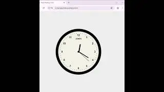 Animated Clock Using HTML, CSS and JavaScript