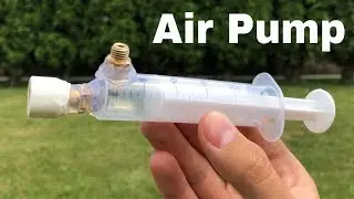 How to Make a Mini Air Pump from Medical Syringe