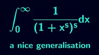 An interesting generalised integration result: int 1/(1+x^s)^s from 0 to infinity