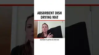 Absorbent dish drying mat