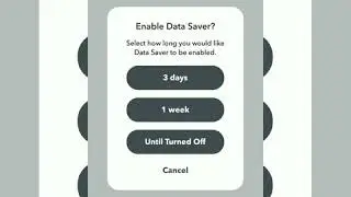 How to enable Data Saver in Snapchat