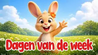 Dagen van de Week Liedje met Blij Konijn! 🐰 (7 Dagen Leren)