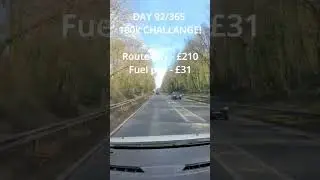 Day 92/365 100k CHALLENGE #delivery #food #deliveroo #courier #driver #roadtrip #car #bike #uk #usa
