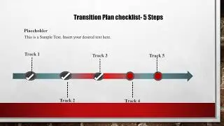 Transition Plan Checklist Timeline PowerPoint Template