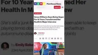 #shorts LONG TERM VEGAN ||VENUS WILLIAMS VEGAN DIET