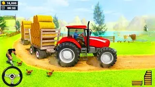 Real Tractor Trolley pulling Game - Mastering Cargo Transport Challenges - Android Gameplay