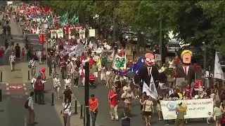 Protests In Belgium Ahead Of NATO Summit