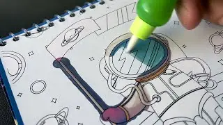 This Magic Water Book Will Calm Your Mind Instantly #drawing  #satisfyingart #coloring #doodling