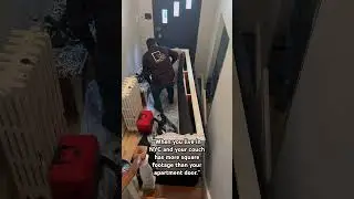 What to do when your couch doesn&rsquo;t fit through the door in New York City#nyc #moving #nyclife