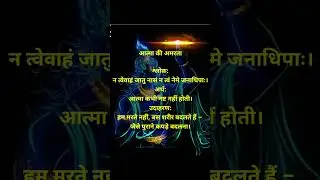 आत्मा कभी नहीं मरती!#AtmaAmarHai #GeetaWisdom #SanatanTruth#geetagyaan #gitashlok #2025