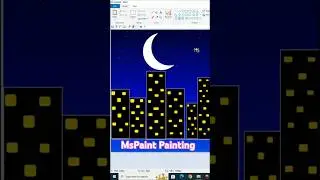 how to make beautiful night scene in ms paint| Lunar Computer College #art