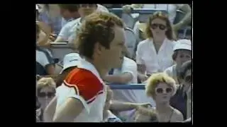 1983 U S  Open :   Scanlon Vs McEnroe (Set 1 Highlights)