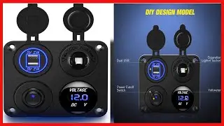 4-in-1 DIY Toggle Switch Panel with USB, Voltmeter, 12V Outlet - The Ultimate Multi