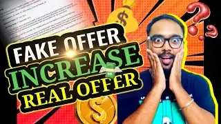 Should i negotiate my offer with a fake offer letter ? 🔥 it's risky 😰 If you get caught 🤫