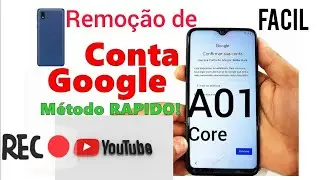 como remover conta google do A01 core atualizado