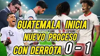 Guatemala pierde partido amistoso contra Canadá ,análisis.#guatemala #futbol #vamosguate