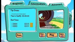 Marble Blast Gold: Advanced Level 34 Gold Time: Pipe Dreams