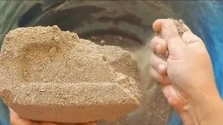 Brown Sand Cement dry Crumbling ASMR ✨️ for Relaxing your brain 🧠 