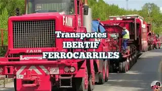FAUN HZ70/80 :Transporte especial sub. Gue&ntilde;es.Transformador de ( 243 Tns )