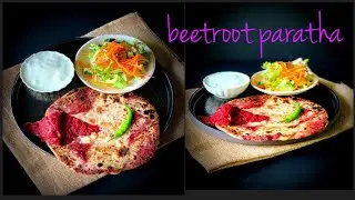 Beetroot paneer stuffed paratha/how to make beetroot paratha/paneer paratha
