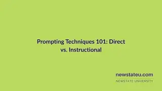Prompting Techniques 101: Direct vs Instructional with Dr. Andrew Schwarz