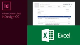 Invoice Auto Numbering InDesign and  Microsoft Excel