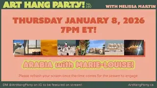 ART HANG PARTY! Let's draw ARABIA with MARIE-LOUISE!