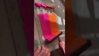 Relaxing linocut printmaking process 🦋 #satisfying #artist #asmr #linocut #printmaking #carving