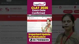 🎯 CLAT 2026 Exam Date Confirmed | Important Update for All Students