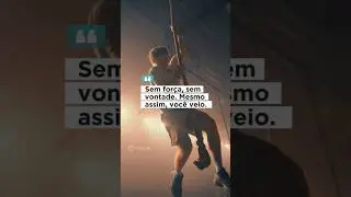 Sem for&ccedil;a, sem vontade. Mesmo assim, voc&ecirc; veio.
