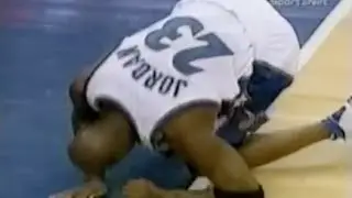 Michael Jordan Wizards Knee Injury