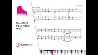 A Minor Piano Scale (Sheet Music and Backing Track)