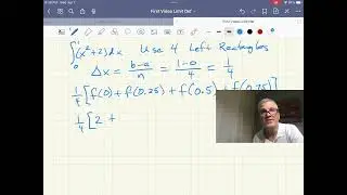 Integral Approx. using Left Rectangles