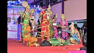 AIGIRI NANDINI , CHAMUNDI DEVI SONG DANCE PERFORMANCE WITH ANCHORING IN SCHOOL ANNUAL DAY