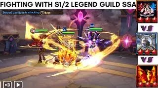 Global Top G3 siege Battle, Fighting with Season 1/2 Legend Guild Say Swag Again. Summoners War.